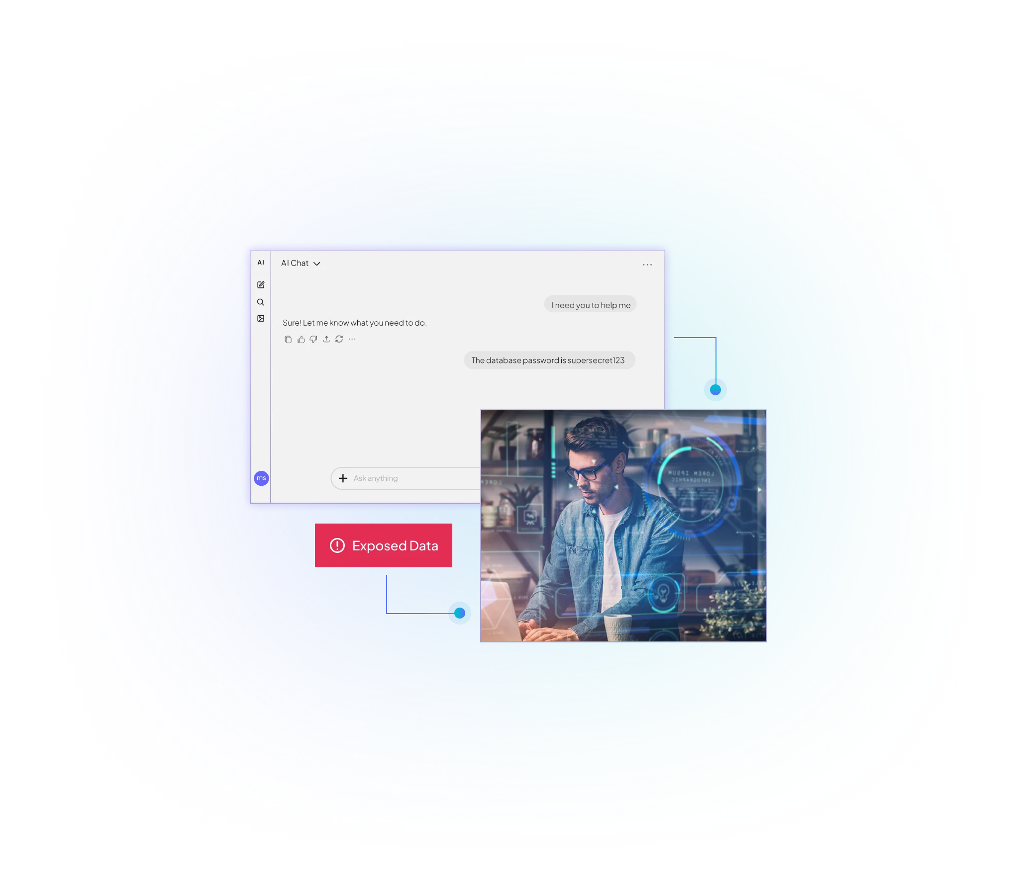 Exposed Data AI Chat Illustration